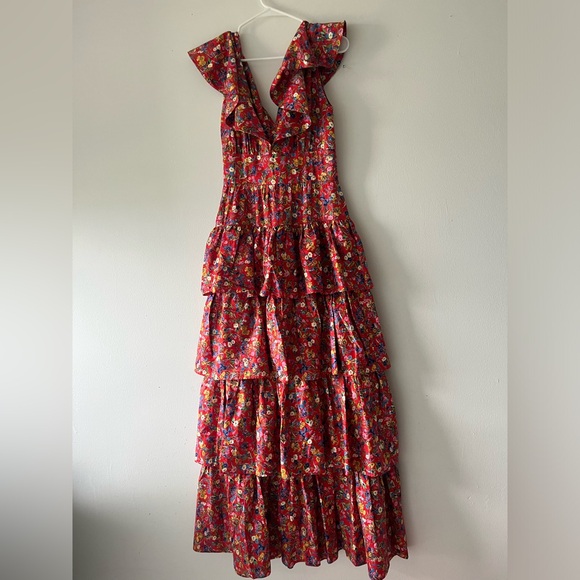 Sold Vintage Simpsons St. Regis The Room Victor Costa Liberty Floral Maxi Dress - Picture 4 of 17